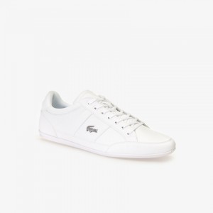 Tenis Lacoste Chaymon Nappa Leather Hombre Blancos | QV5-88288O8