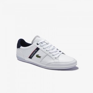 Tenis Lacoste Chaymon Textile and Synthetic Hombre Blancos Beige | NI6-39193X3
