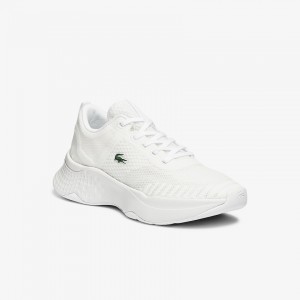 Tenis Lacoste Court-Drive Fly Textile Mujer Blancos | YE4-02660K5