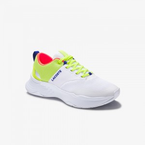 Tenis Lacoste Court-Drive Plus Textile Mujer Blancos Verdes Claro | WT5-85788Y9