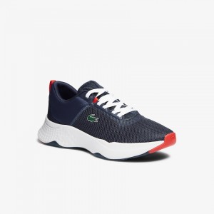 Tenis Lacoste Court-Drive Textile Hombre Azul Marino Blancos | MH4-06100Y6