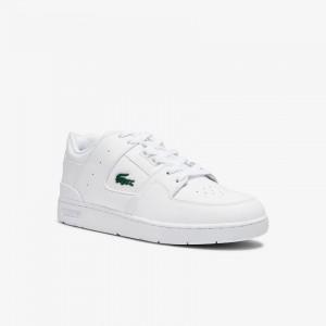 Tenis Lacoste Court Cage Leather Hombre Blancos | ZG1-20132W4