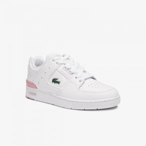 Tenis Lacoste Court Cage Sneaker Mujer Blancos Rosas Claro | XW4-65846G1