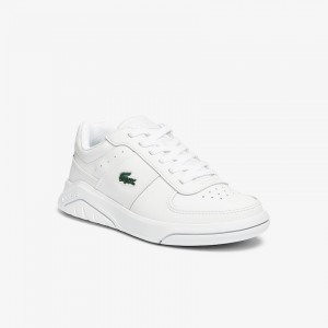 Tenis Lacoste Game Advance Leather and Synthetic Mujer Blancos | ZQ8-14361O8