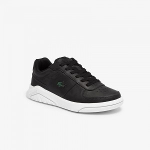 Tenis Lacoste Game Advance Leather and Synthetic Mujer Negros Blancos | YW4-74627O8