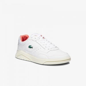 Tenis Lacoste Game Advance Luxe Leather and Suede Hombre Blancos Rosas | CH0-44744R2