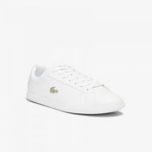 Tenis Lacoste Graduate Leather and Synthetic Hombre Blancos | ZG1-96729F4