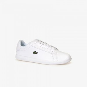 Tenis Lacoste Graduate Tonal Leather Mujer Blancos | IX1-81088N3
