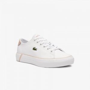 Tenis Lacoste Gripshot BL Leather and Synthetic Mujer Blancos Rosas | AZ6-07990V9