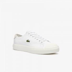 Tenis Lacoste Gripshot Leather Hombre Blancos Grises | PS0-18691U9