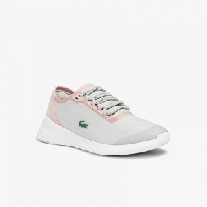 Tenis Lacoste LT Fit Synthetic and Textile Mujer Grises Claro Rosas Claro | AE8-36643O7