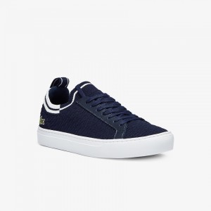 Tenis Lacoste La Piquée Textile Hombre Azul Marino Blancos | FK5-81308Y5