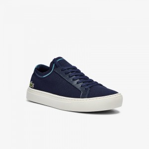 Tenis Lacoste La Piquée Textile Knit Hombre Azul Marino | XP4-49394R0