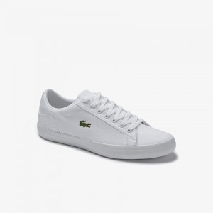 Tenis Lacoste Lerond Canvas Hombre Blancos | UT3-44104T5
