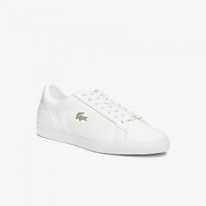 Tenis Lacoste Lerond Leather and Synthetic Hombre Blancos | MX9-59195D8