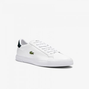 Tenis Lacoste Lerond Plus Leather Hombre Blancos | IF7-34963N1