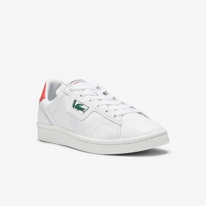 Tenis Lacoste Masters Classic Leather Mujer Blancos Beige | MU4-73167B7