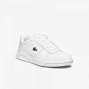 Tenis Lacoste Men’s Game Advance Tumbled Leather Hombre Blancos | VG9-51015I6