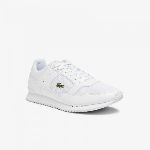 Tenis Lacoste Partner Piste Textile Hombre Blancos | PY2-95359S1