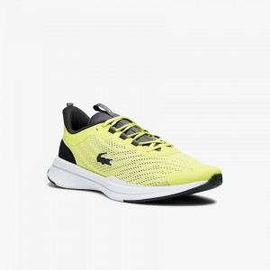 Tenis Lacoste Run Spin Textile Hombre Amarillos Claro Blancos | ZU9-07290D7