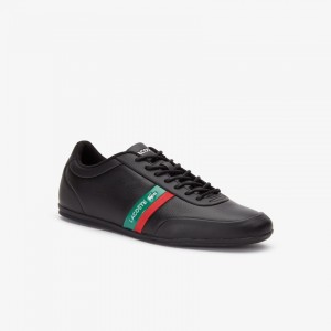 Tenis Lacoste Storda Sneaker Hombre Negros Verdes | DL6-55705C7