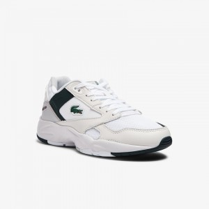 Tenis Lacoste Storm 96 Lo Synthetic and Leather Mujer Blancos | CB3-34993J7