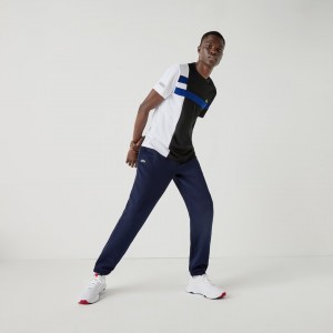Pantalones Deportivos Lacoste SPORT Tennis in fleece Hombre Azul Marino Azules | JZ8-63026Q3