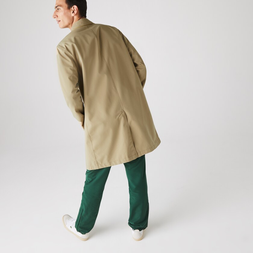 Abrigos Lacoste Lightweight Water-Resistant Reversible Twill Hombre Beige Amarillos | VR6-65496X6