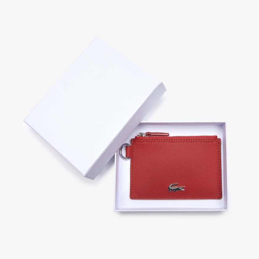 Accesorios Lacoste Anna Coated Canvas Zip Badge Holder Mujer Rosas | WU5-74137T5