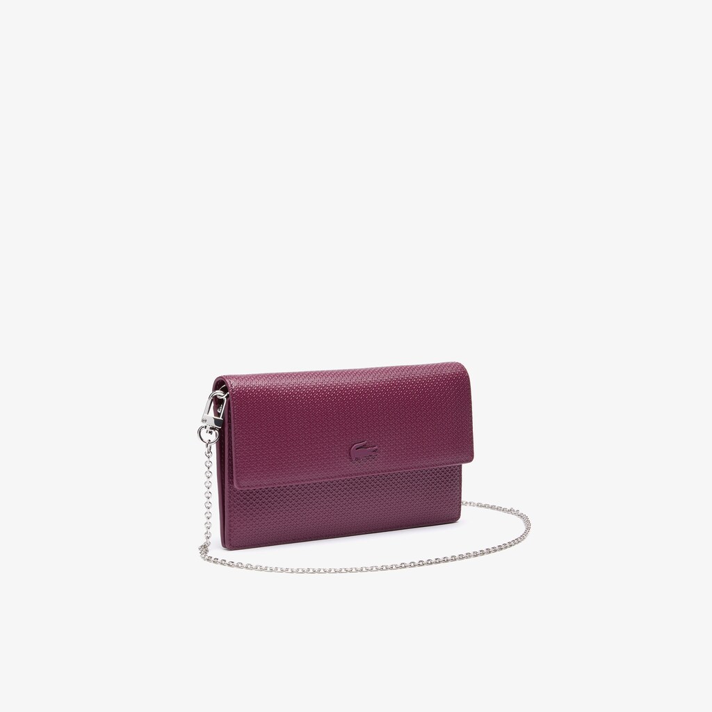 Accesorios Lacoste Chantaco Chain Clutch Mujer Fucsia | NO5-78307Y0