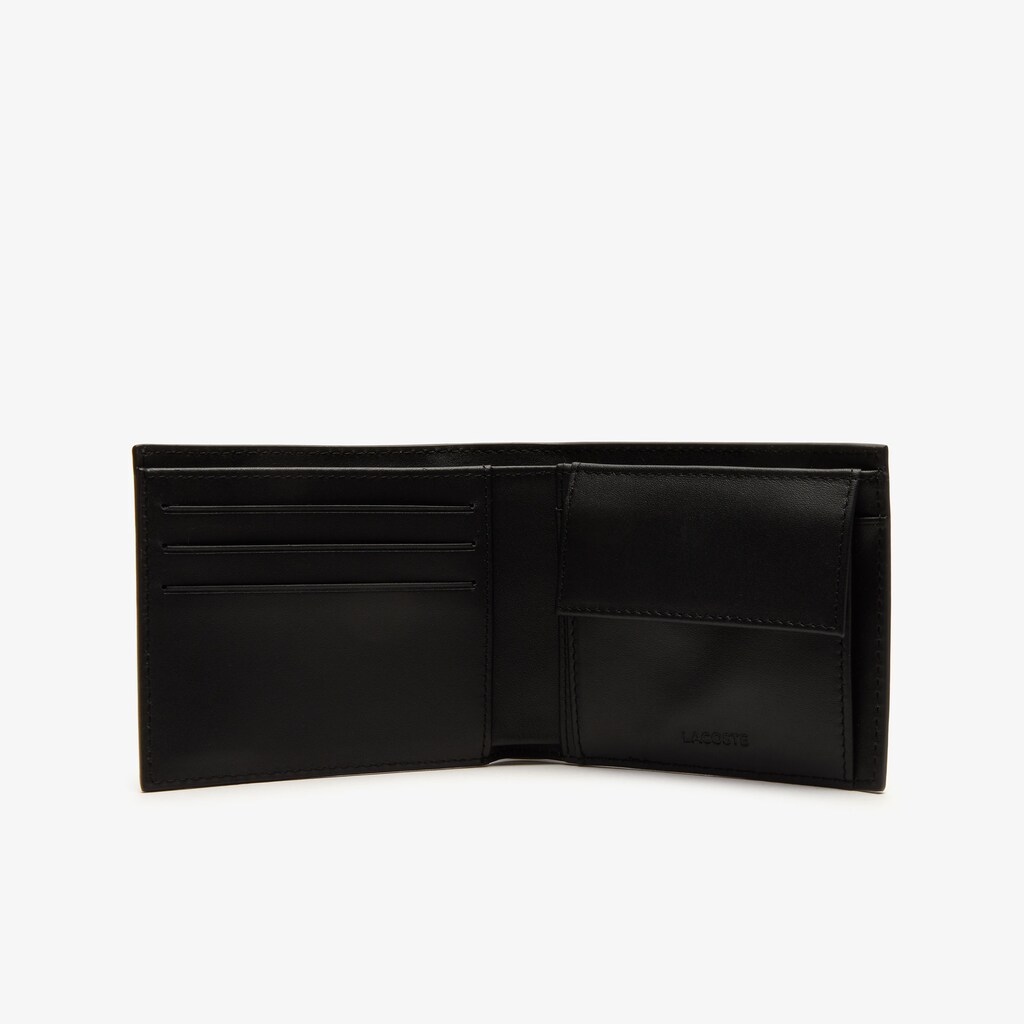 Accesorios Lacoste Fitzgerald Leather Wallet And Card Holder Set Hombre Negros | GW8-55745D6