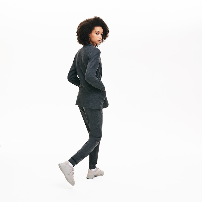 Blazers Lacoste Brushed-Knit Mujer Grises | QM7-00420L6