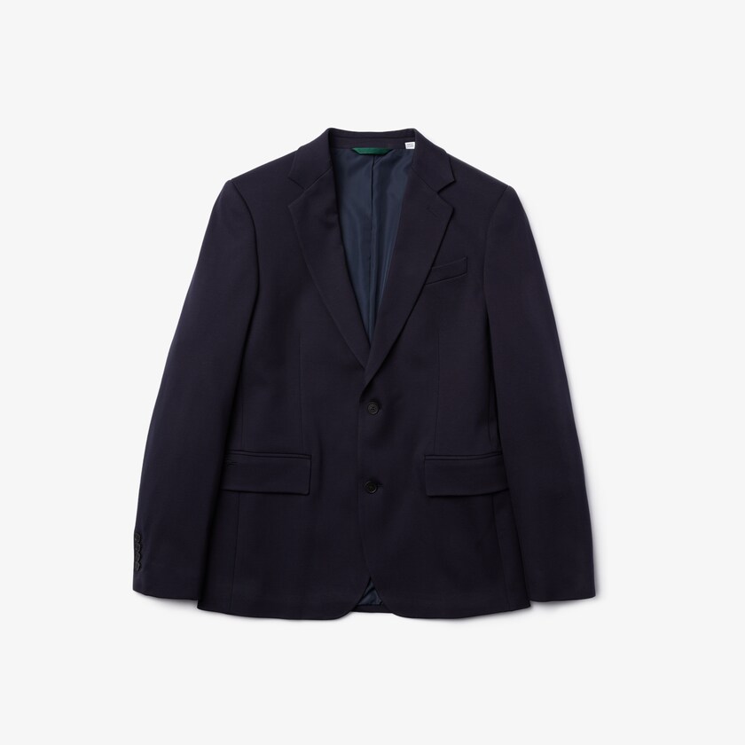 Blazers Lacoste Stretch Buttoned Straight Fit Hombre Azul Marino Azules | OV8-62536V4