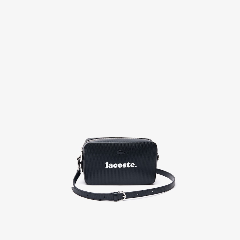 Bolsa de Hombro Lacoste Chantaco Branded Leather Mujer Negros | AH6-19661K9