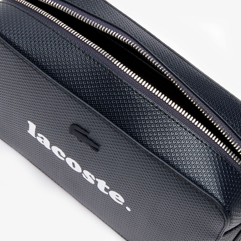 Bolsa de Hombro Lacoste Chantaco Branded Leather Mujer Negros | AH6-19661K9