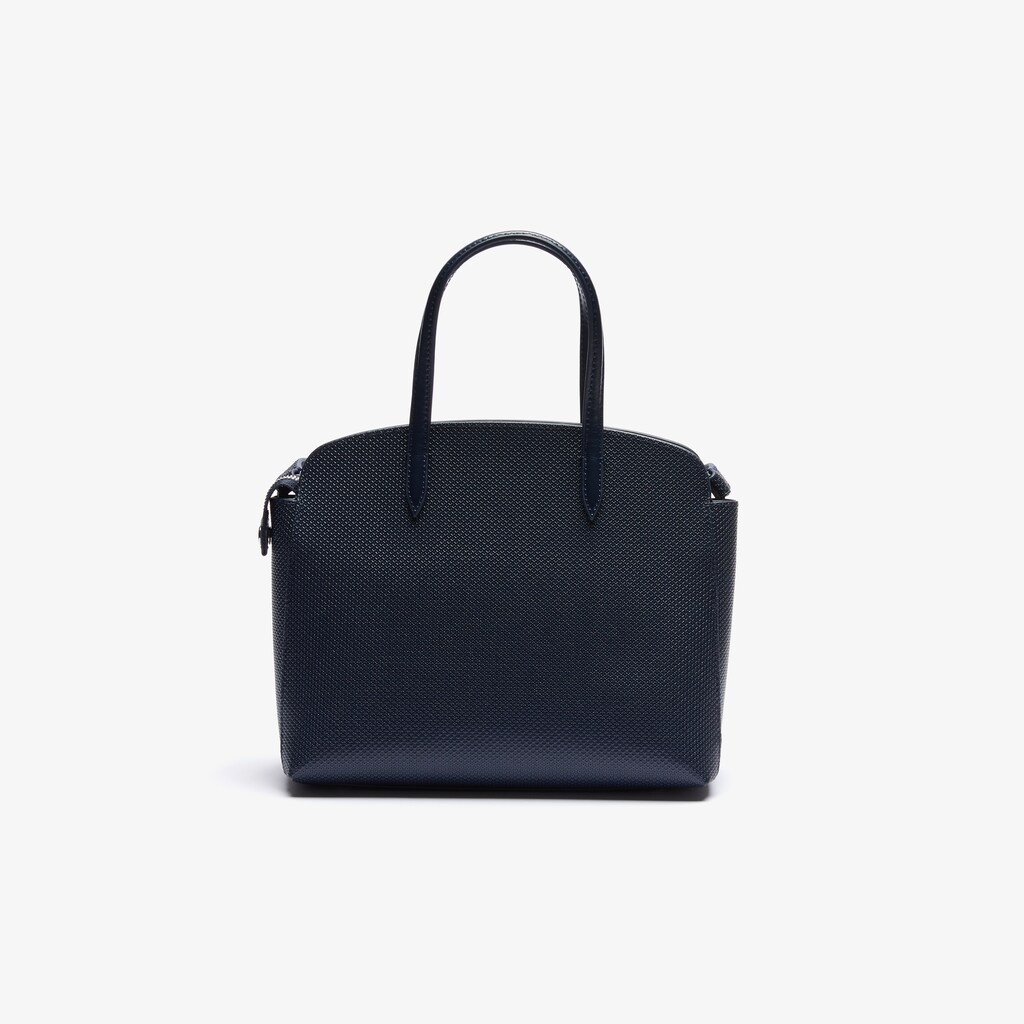 Bolsa de Mano Lacoste Chantaco Piqué Leather Mujer Azul Marino Azules | CH2-30453S6