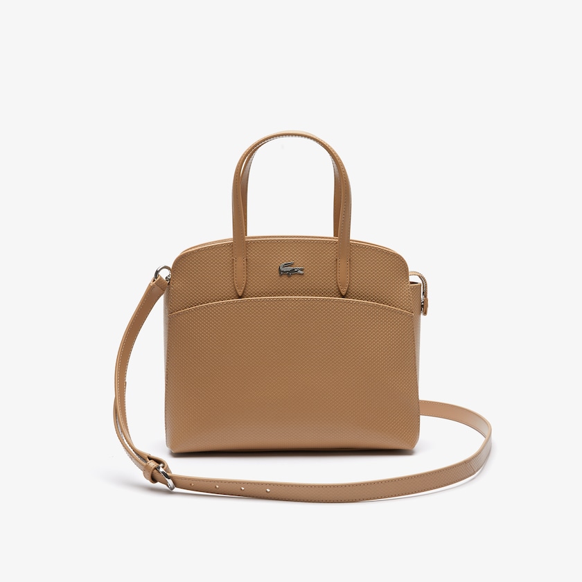 Bolsa de Mano Lacoste Chantaco Piqué Leather Mujer Kaki | YW7-31093P4