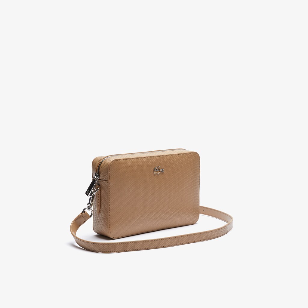 Bolsas Lacoste Chantaco Detachable-Strap Premium Piqué Leather Bag Mujer Kaki | XN0-98439I7