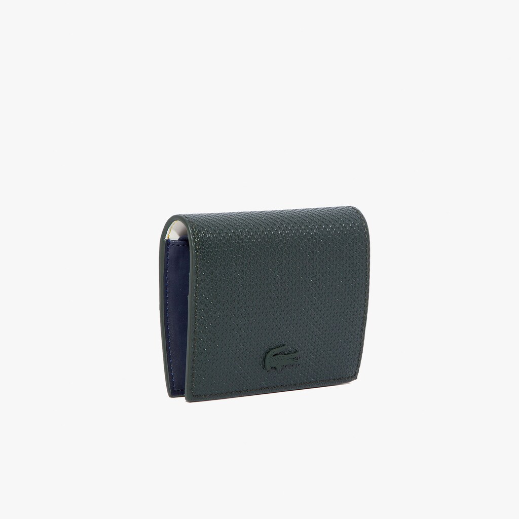 Bolsas Lacoste Chantaco Nœud Small Piqué Leather Snap Coin Pouch Mujer Verdes Oscuro | MC1-20972P7