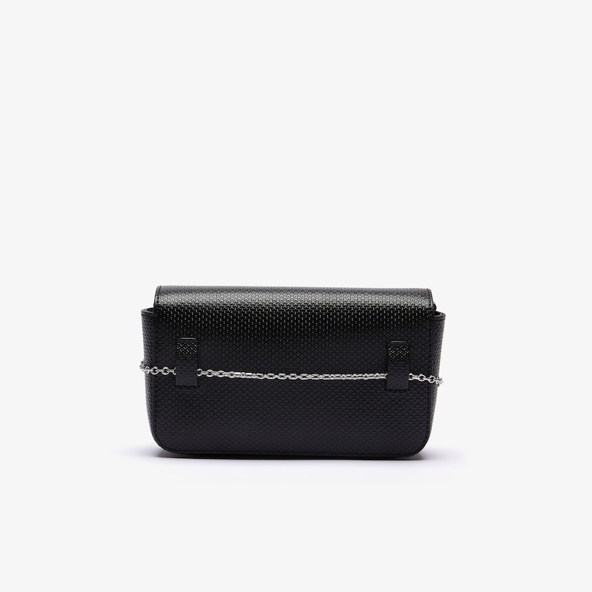 Bolsas Lacoste Chantaco Piqué Leather Belt Bag Mujer Negros | LK8-04430K4