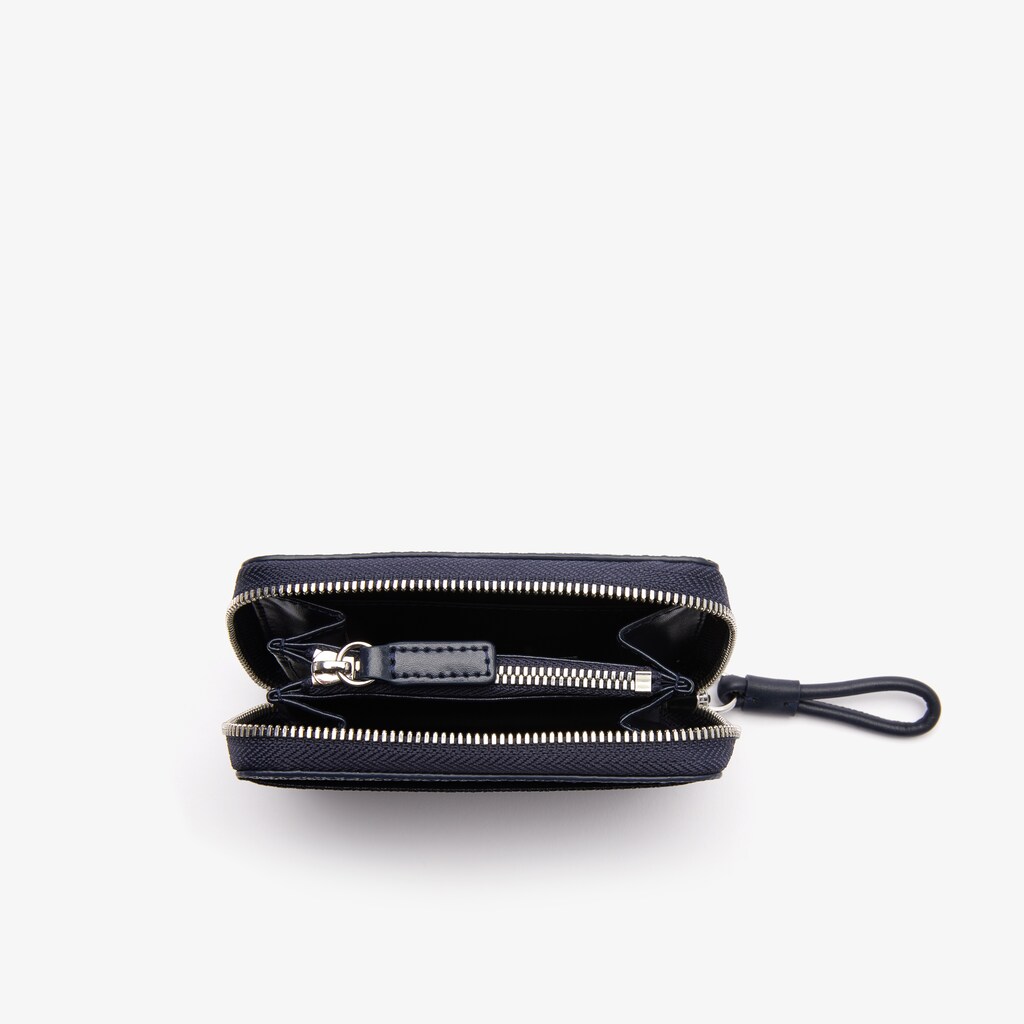 Bolsas Lacoste Chantaco Piqué Leather Mini Coin Pouch Mujer Azul Marino Azules | HW8-89028M3