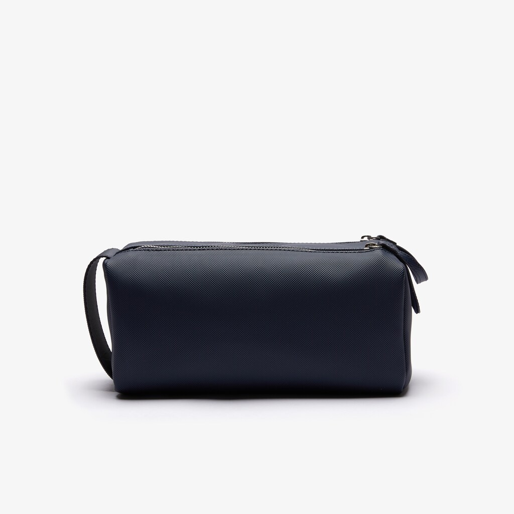 Bolsas Lacoste Classic Double Zip Petit Piqué Toilet Kit Hombre Azul Marino | GX3-86918N5