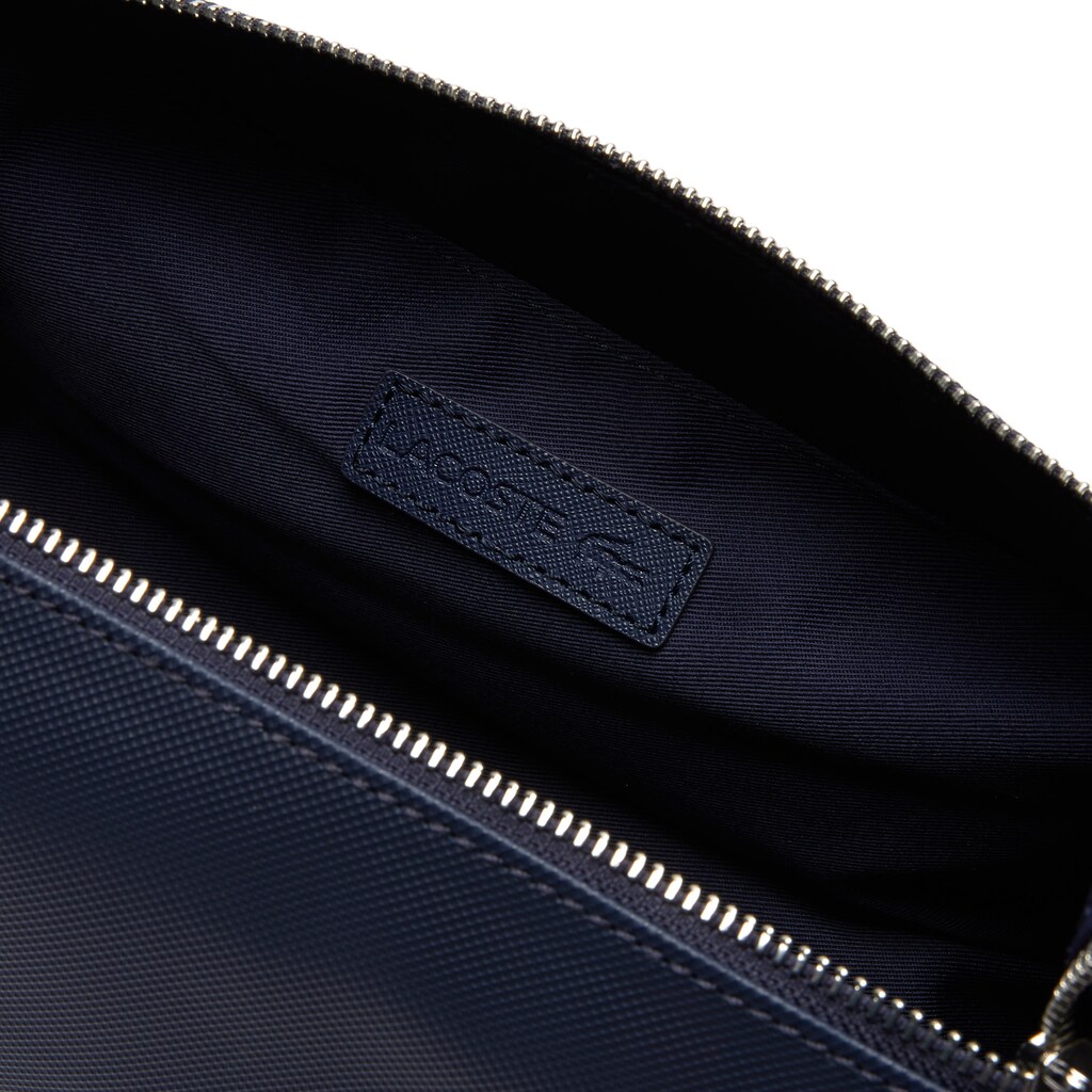 Bolsas Lacoste Classic Double Zip Petit Piqué Toilet Kit Hombre Azul Marino | GX3-86918N5