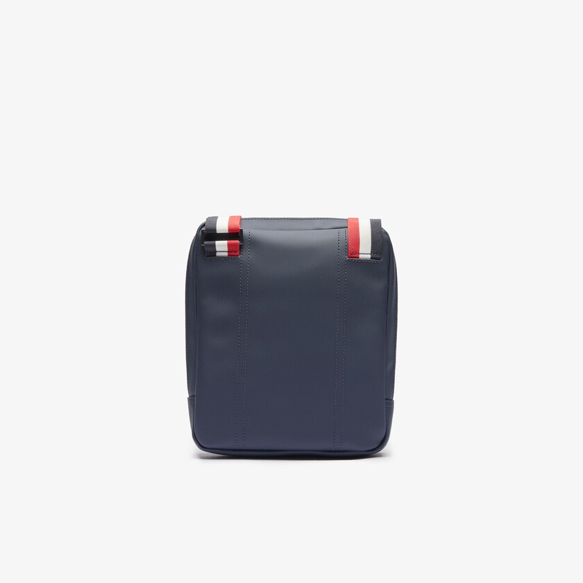 Bolsas Lacoste Hombre Azul Marino Azules Blancos Rojos Classic Tricolour Shoulder Strap And Badge Crossbody Bag DG7-23032N6