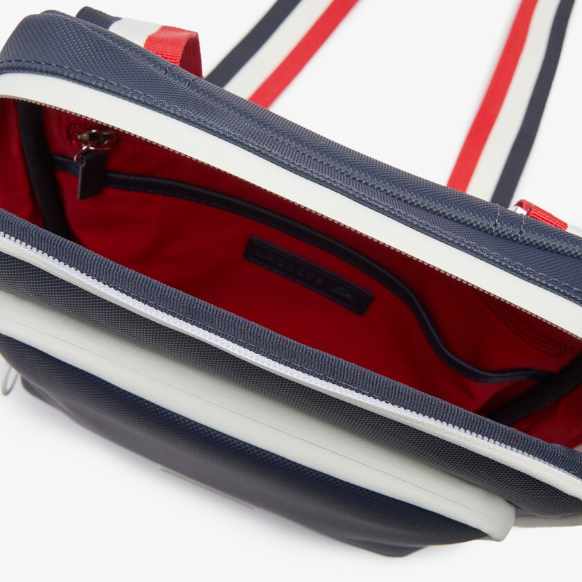 Bolsas Lacoste Hombre Azul Marino Azules Blancos Rojos Classic Tricolour Shoulder Strap And Badge Crossbody Bag DG7-23032N6