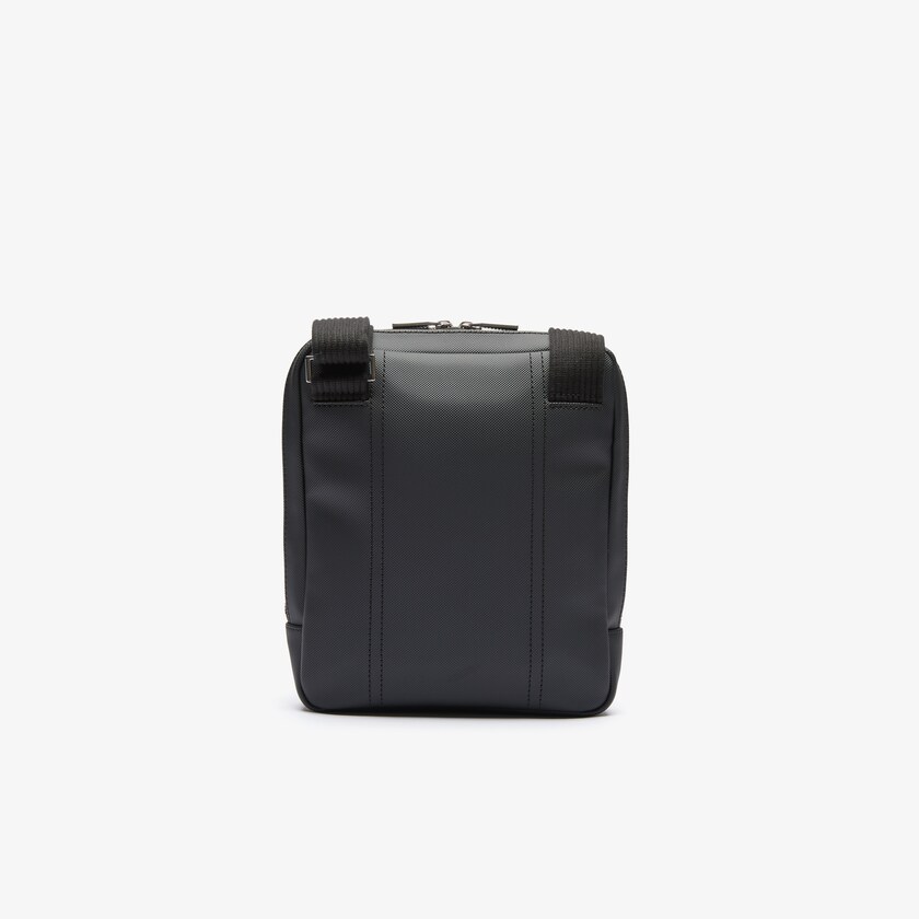 Bolsas Lacoste Hombre Negros Classic Zippered Pocket Rectangular Crossbody Bag QN4-74247O4