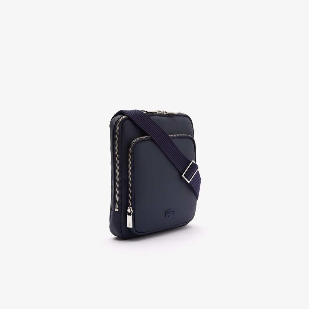 Bolsas Lacoste Hombre Azul Marino Classic Zippered Pocket Rectangular Crossbody Bag EC1-16271W2
