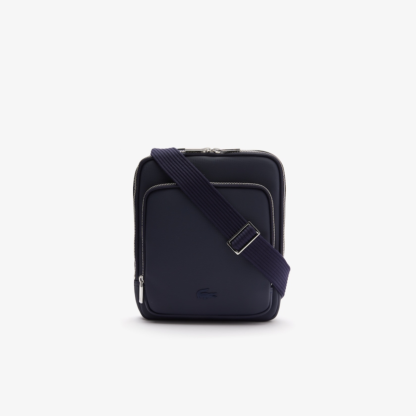 Bolsas Lacoste Hombre Azul Marino Classic Zippered Pocket Rectangular Crossbody Bag EC1-16271W2