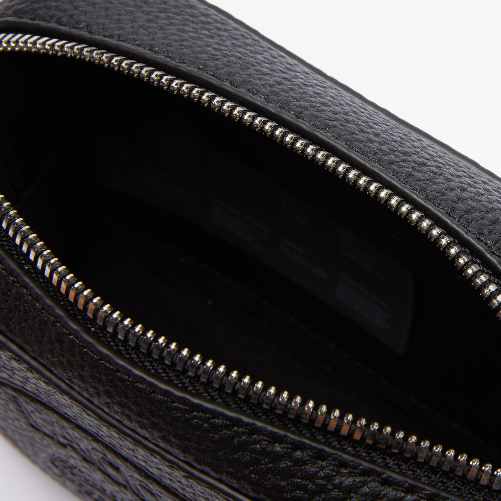 Bolsas Lacoste Croco Crew Embossed Logo Grained Leather Belt Bag Mujer Negros | GS3-14061V7