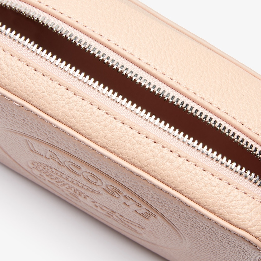 Bolsas Lacoste Croco Crew Embossed Logo Grained Leather Belt Bag Mujer Rosas | VH9-46974B4